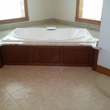 Bathroom Remodel Done in Cherry With A Salem Maple Stain