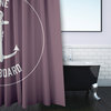 Gone Forever Overboard Dusty Purple 70" w x 73" h Shower Curtain