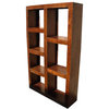 Santa Fe Wood Open Back Bookcase Room Divider, No Stain Natural