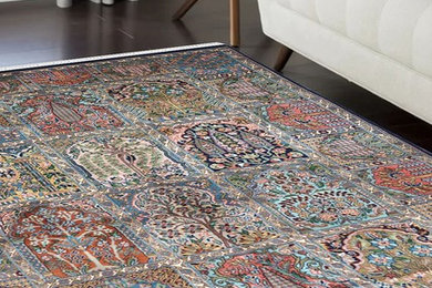 Antique Zari Hamadan Silk Carpet