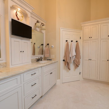 Spacious master bath