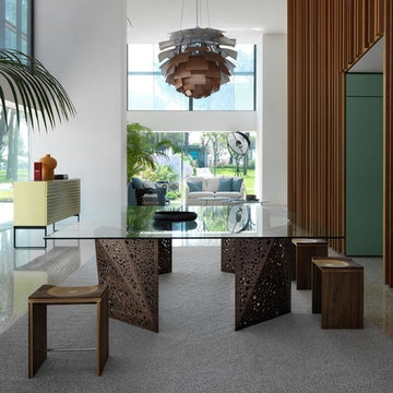 Large Glass Dining Tables