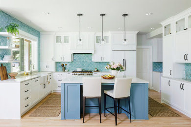 Photo of a transitional kitchen in Portland.