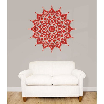 Mandala Stencil Radiance, Reusable Stencils For Walls, DIY Home Decor, 74"