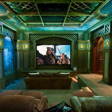 Media room wall accent ideas
