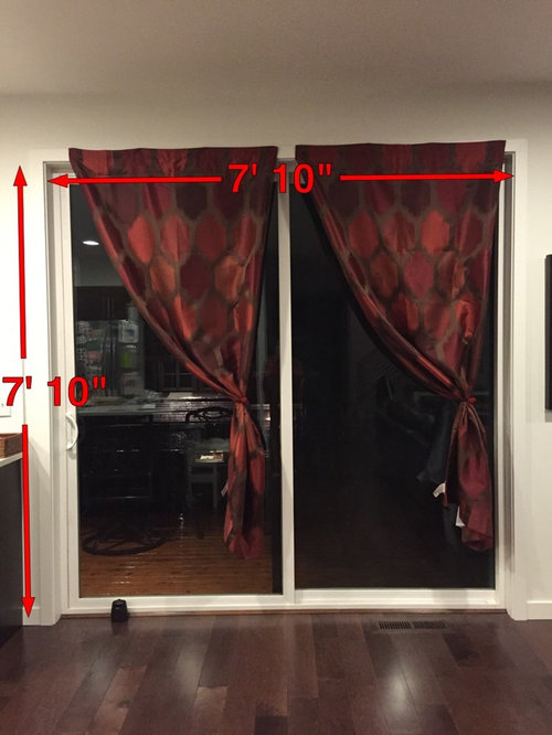 Curtains for sliders