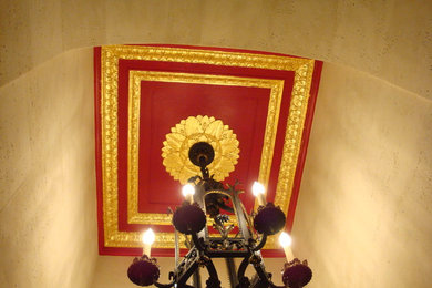 ceiling " red and gold "
