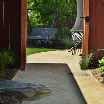 Spacious Garden with patio and lawn