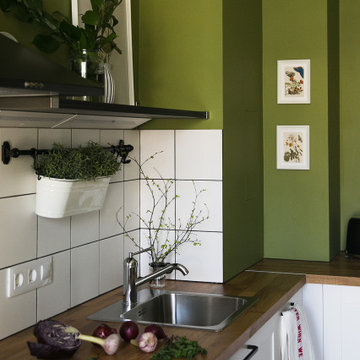 Однокомнатная квартира в сочных тонах