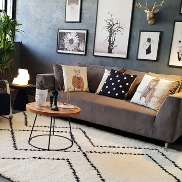 Boho-Modern living room
