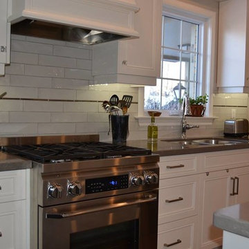 Transitional White Kitchen Remodel