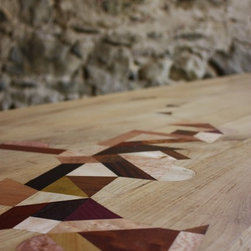 table marqueterie - Dining Tables