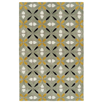 Kaleen Peranakan Tile Collection Sage 8' x 10'6" Rug