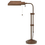 Calighting - Pharmacy Floor Lamp with Adjusted Pole, Rust Finish/Rust - 100W PHARMACY FLOOR LAMP with ADJUSTABLE POLE