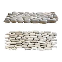 Tan Standing Pebble Tile - Products