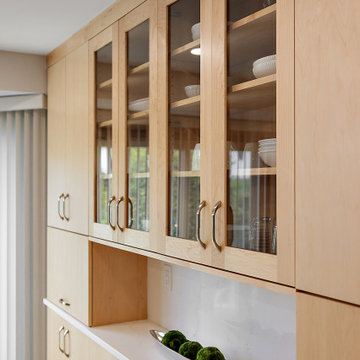 Showplace EVO Frameless Milan Kitchen & Laundry in Natural Maple