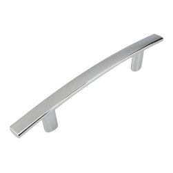 Cosmas - Cosmas 2363-3.5CH Polished Chrome 3-1/2&rdquo; CTC Subtle Arch Cabinet Pull - Cabinet And Drawer Handle Pulls