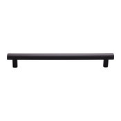 Top Knobs TK907BLK: 7-9/16" cc Hillmont Cabinet Pull - Flat Black