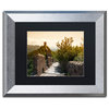 Philippe Hugonnard 'Great Wall III' Art, Silver Frame, Black Matte, 14"x11"