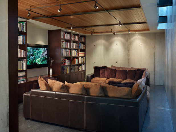 Лофт Семейная комната Industrial Media Room
