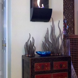 Torcia Wall Mount Fireplace Ethanol Wall Torch - Indoor Fireplaces