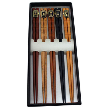 Wooden Chopsticks, Set of 5