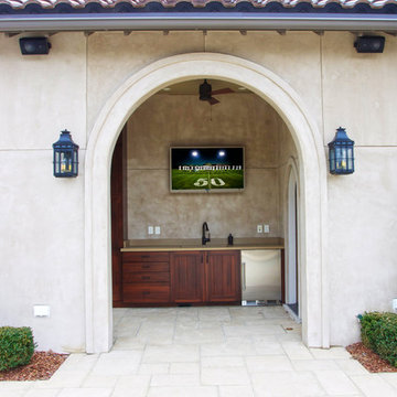 Outdoor Television & Cooking Area