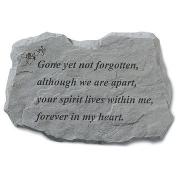 Garden Accent Stone, "Gone Yet Not Forgotten"