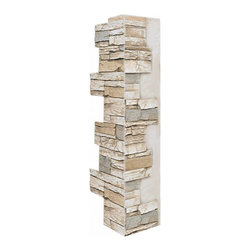 140-36-DEEP STACKED CORNER 36"H X 9"W X 1 1/2"D - Wall Panels