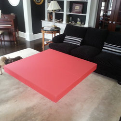 Coffee Table - cross base with color top - Coffee Tables
