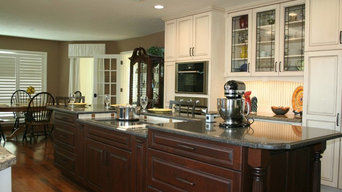 Island Cabinets Showing Lowered Cooktop & Pop-Up Outlet
