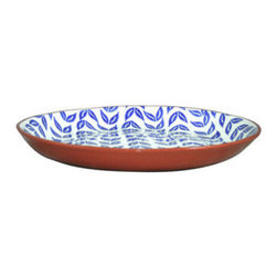 Summer Blues Leafy Platter - Serving Dishes And Platters