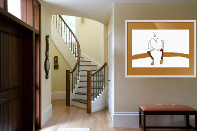 Home design - large contemporary home design idea in Los Angeles