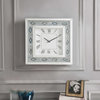 Mirrored Faux Crystal And Agate Wall Clock