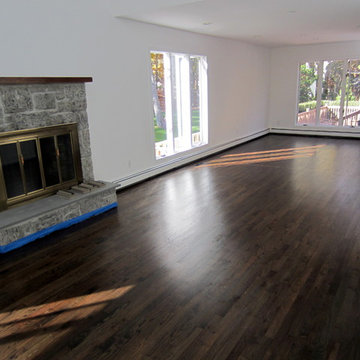 SAG HARBOR - HOME REMODEL! JACOBEAN/EBONY STAIN + BONA MEGA