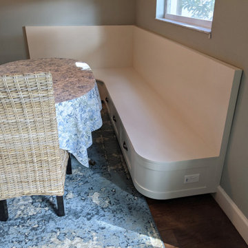 Custom Built-In Kitchen "L" Shape Banquette