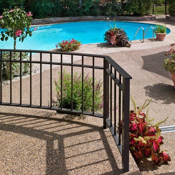 Kitchen makeover with pool patio enhancements in Mt. Lebanon