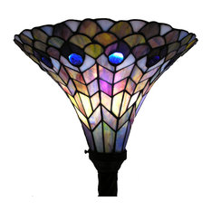50 Most Por Torchiere Floor Lamp Tiffany Style For 2018 Houzz Warehouse Of Tiffany Inc Style Pea Torchiere Floor Lamps