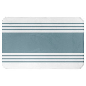 Soft Blush Stripes Deny Designs Lisa Argyropoulos Bath Mat 21 x 34