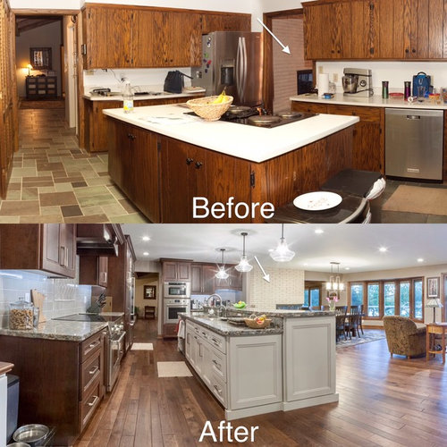 Kitchen transformation. Before/After