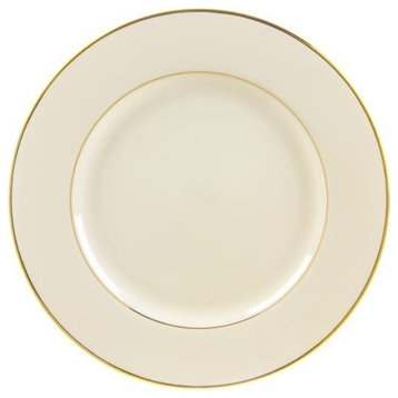 Cream Double Gold Luncheon Plates, Set of 6