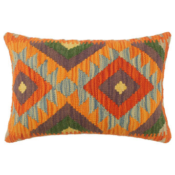 Turkish Southwestern Welch Hand Woven Kilim Pillow
