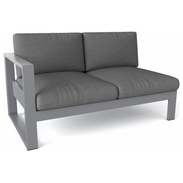 Lucca Right Loveseat, Dupione Bamboo