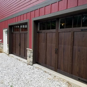Shoreline Garage Doors in Walnut