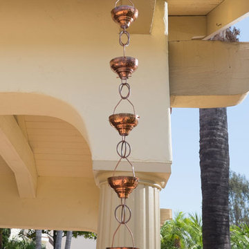 Large Cup Copper Rain Chains