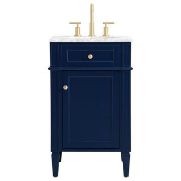 21" Single Bathroom Vanity, Blue