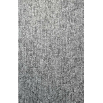 Black White Gray faux fabric lines plain Wallpaper, 27 Inc X 33 Ft Roll