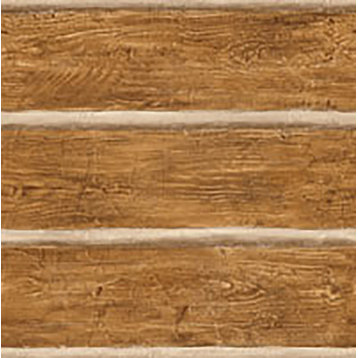 Chinking Chestnut Wood Panel Wallpaper Bolt