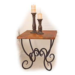 Milan End Table (square) by Charleston Forge - Side Tables And End Tables