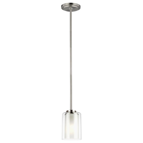 Elmwood Park 1-Light Mini-Pendant, Brushed Nickel